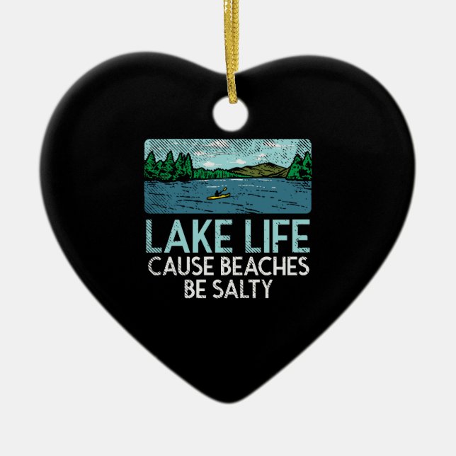 Adorno De Cerámica Playas Salty de Lake Life (Frente)