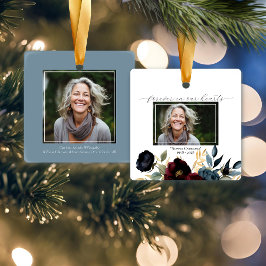 Adorno De Cerámica Plaza conmemorativa floral de la Marina de Borgoña