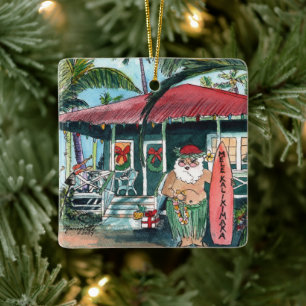 Adorno De Cerámica Plaza de los Navidades de Mele Kalikimaka