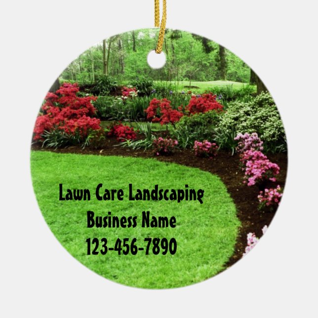 Adorno De Cerámica Plush Green Landscape Lawrence Care Business (Frente)