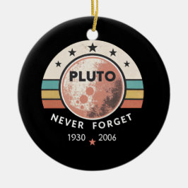 Adorno De Cerámica plutonio retro nunca olvidar