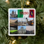 Adorno De Cerámica PMT012 TURIN, Mosaic, Piamonte, Italia,<br><div class="desc">Aquí encontrarás el recuerdo de tus vacaciones. Esta categoría contiene el ornamento cerámico de muchos lugares de Italia. (PMT012 TURIN, Mosaico, Piamonte, Italia, Ornamento cerámico). Amplíe a amigos y familiares con los recuerdos únicos de su gran viaje. Pruébenos. #LeoPepeDesign - italia de europa, diseño de leopelo, viaje de viaje de...</div>