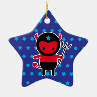 Adorno De Cerámica Poco diablo de Ninja del kawaii