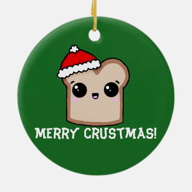 Adorno De Cerámica Poco navidad de la tostada (Atrás)