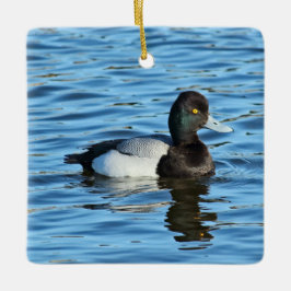 Adorno De Cerámica Poco Scaup - pato Drake de Bluebill