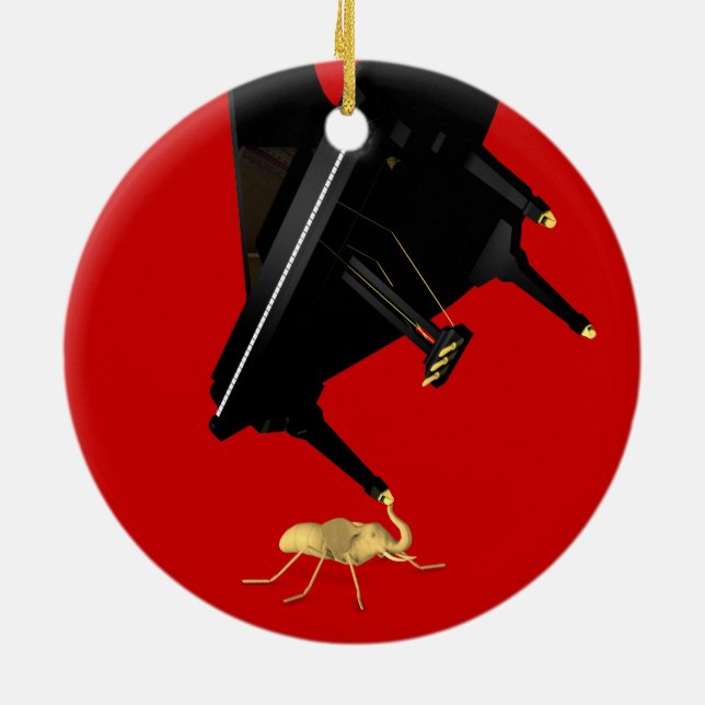 Adorno De Cerámica Poderosa elefante (Atrás)