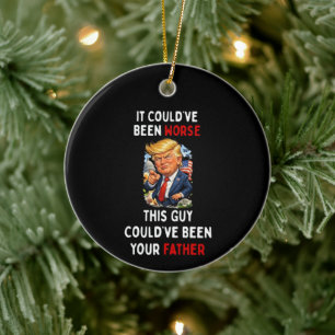 Adorno De Cerámica Podría haber sido peor Humorístico Trump
