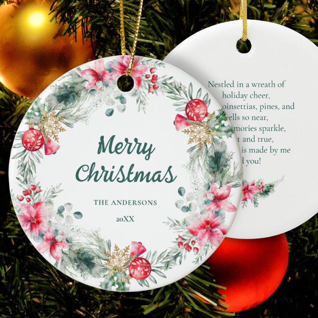 Adorno De Cerámica Poema de los Navidades de la guerra verde rojo de  (Subido por el creador)