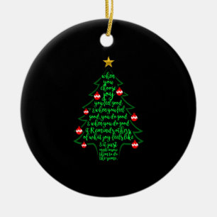 Adorno De Cerámica Poema del árbol de Navidad - Familia Navidad