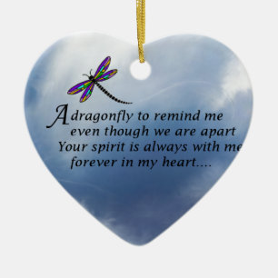 Adorno De Cerámica Poema del monumento de la libélula