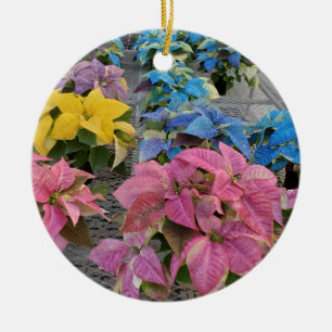 Adorno De Cerámica Poinsettia