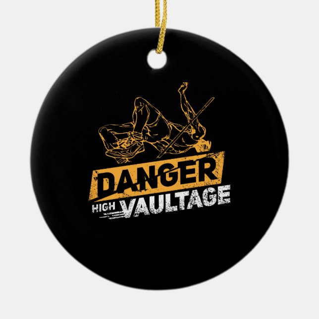 Adorno De Cerámica Pole Vaulting (Frente)