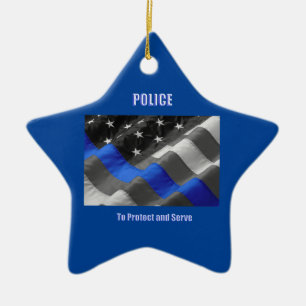 Adorno De Cerámica Policía