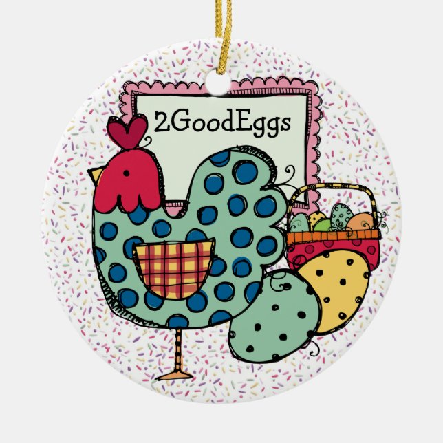 Adorno De Cerámica Pollo de cocina - SRF (Frente)