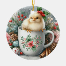 Pollo de taza de Navidad
