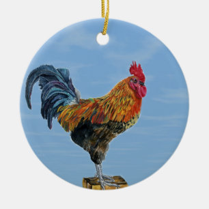 Adorno De Cerámica Pollo del animal del personalizar del cielo del