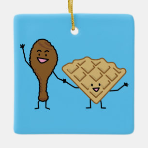 Adorno De Cerámica Pollo y galletas americanos y el cocinar