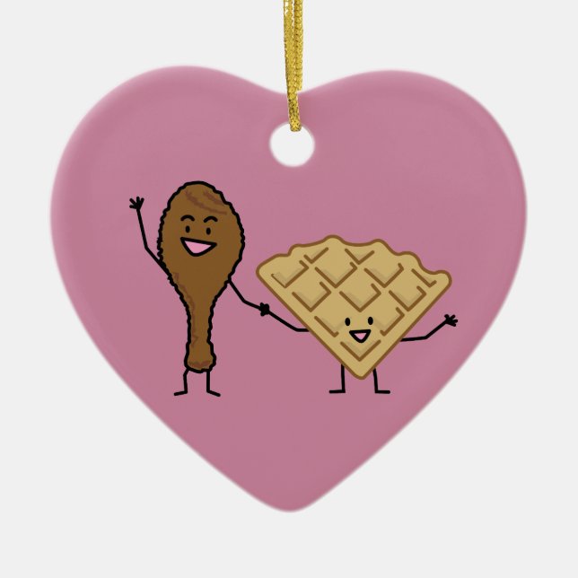 Adorno De Cerámica Pollo y galletas americanos y el cocinar (Frente)