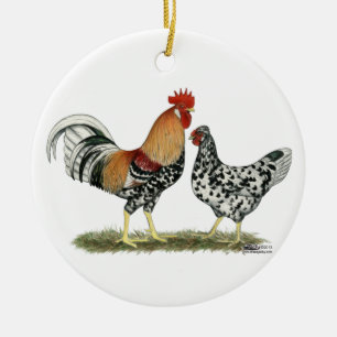 Adorno De Cerámica Pollos islandeses