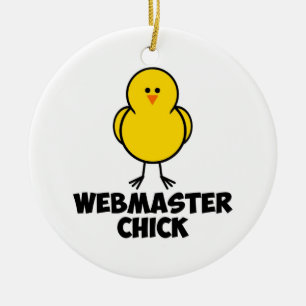 Adorno De Cerámica Polluelo del Webmaster