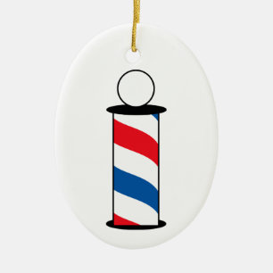 Adorno De Cerámica Polo de barbero