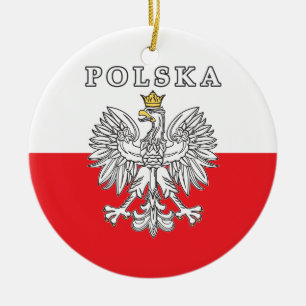 Adorno De Cerámica Polska con Eagle polaco