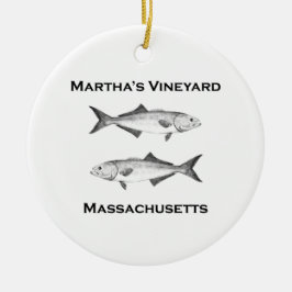 Adorno De Cerámica Pomátomo del Martha's Vineyard