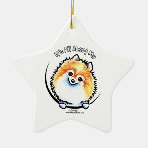 Adorno De Cerámica Pomeranian IAAM