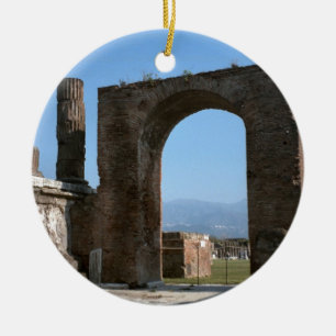 Adorno De Cerámica Pompeya, sitio arqueológico