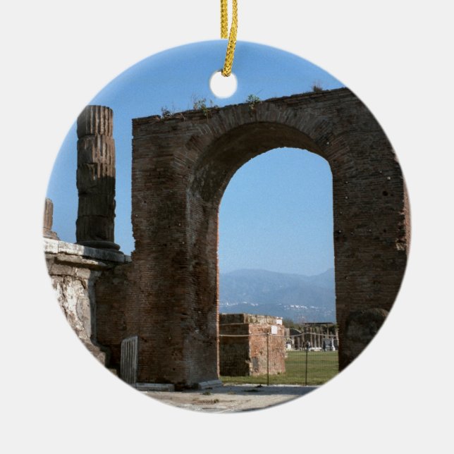 Adorno De Cerámica Pompeya, sitio arqueológico (Frente)