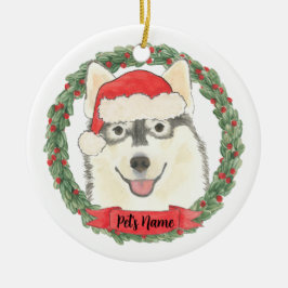 Adorno De Cerámica Pomsky personalizado