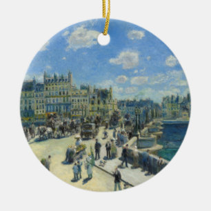 Adorno De Cerámica Pont Neuf París de Pierre-Auguste Renoir