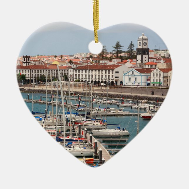 Adorno De Cerámica Ponta Delgada - Azores (Frente)