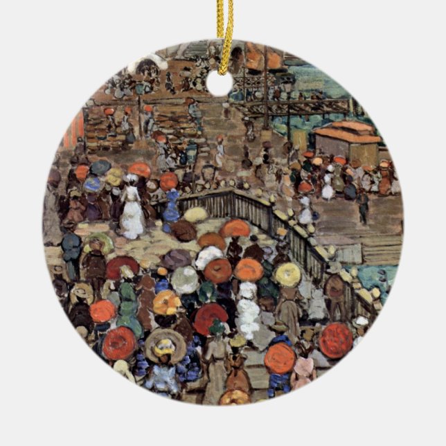 Adorno De Cerámica Ponte Della Paglia, Venecia, por Maurice Prenderga (Frente)