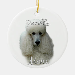 Adorno De Cerámica Poodle (qué) Mamá 2