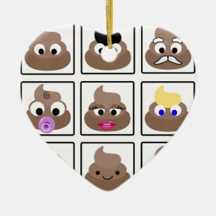 Adorno De Cerámica Poop Many Faces