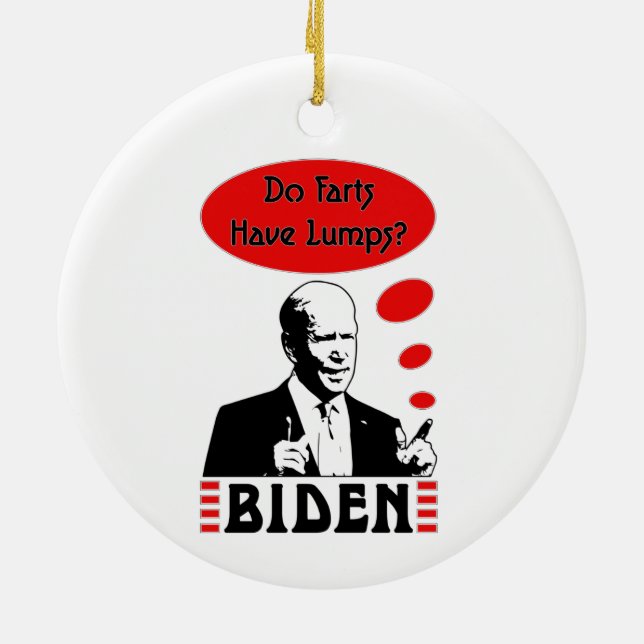 Adorno De Cerámica Poopy Pants Biden (Atrás)