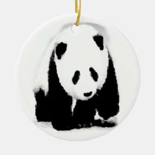 Adorno De Cerámica Pop Art Baby Panda