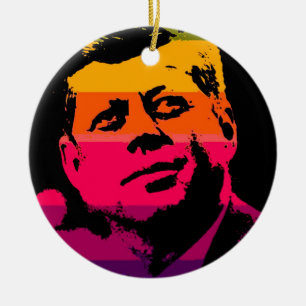 Adorno De Cerámica Pop Art Jack JFK John F. Kennedy