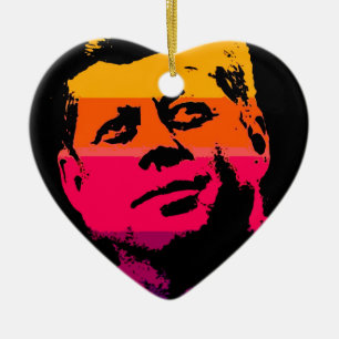 Adorno De Cerámica Pop Art Jack JFK John F. Kennedy