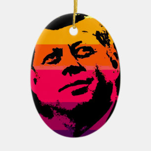 Adorno De Cerámica Pop Art Jack JFK John F. Kennedy