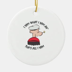 Adorno De Cerámica Popeye I Yam What I Yam Classic