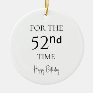 Adorno De Cerámica Por 521ª vez feliz cumpleaños