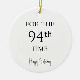 Adorno De Cerámica Por 94ª Vez Feliz Cumpleaños
