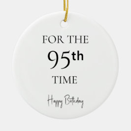 Adorno De Cerámica Por 95ª Vez Feliz Cumpleaños
