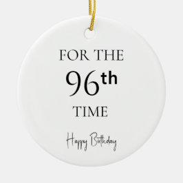 Adorno De Cerámica Por 96ª Vez Feliz Cumpleaños