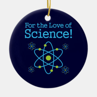 Adorno De Cerámica Por El Amor Al Átomo De La Ciencia