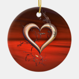 Adorno De Cerámica Por el amor al rojo