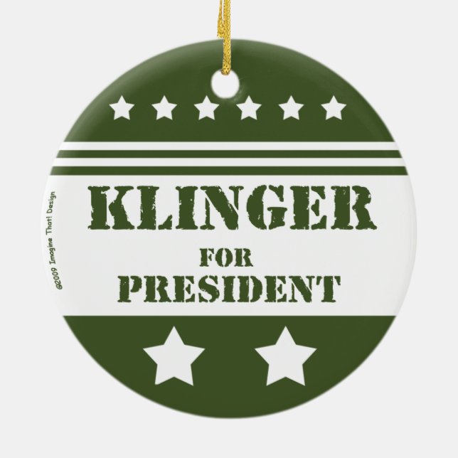 Adorno De Cerámica Por el presidente Klinger (Atrás)