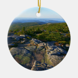 Adorno De Cerámica Por la mañana sobre la montaña Cadillac en Acadia